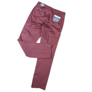 Tall Men's Chino Pants 34x34 Burnished Burgundy NWT